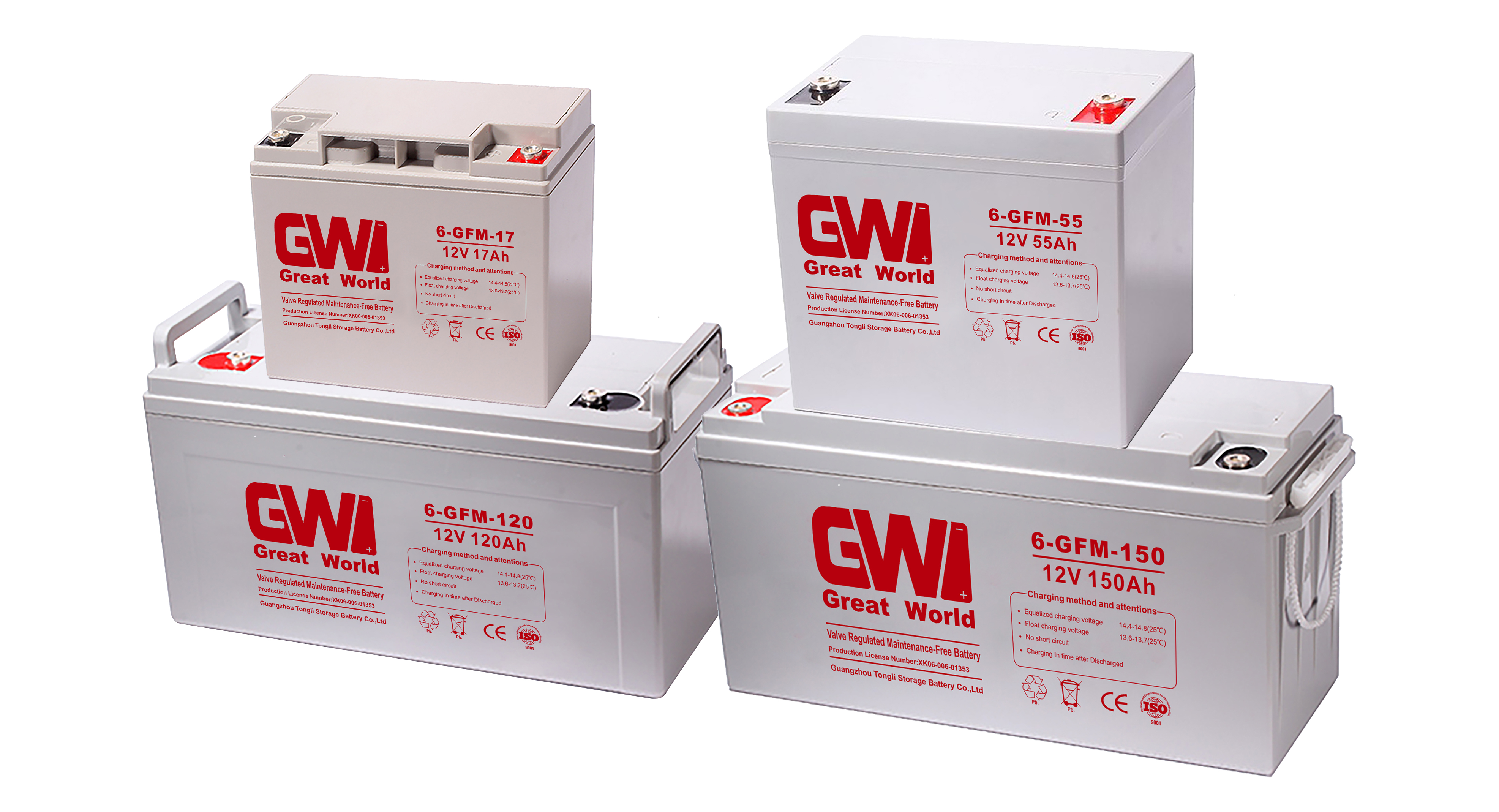 GW Brand Car Battery 12V 100Ah VRLA/UPS Batteries
