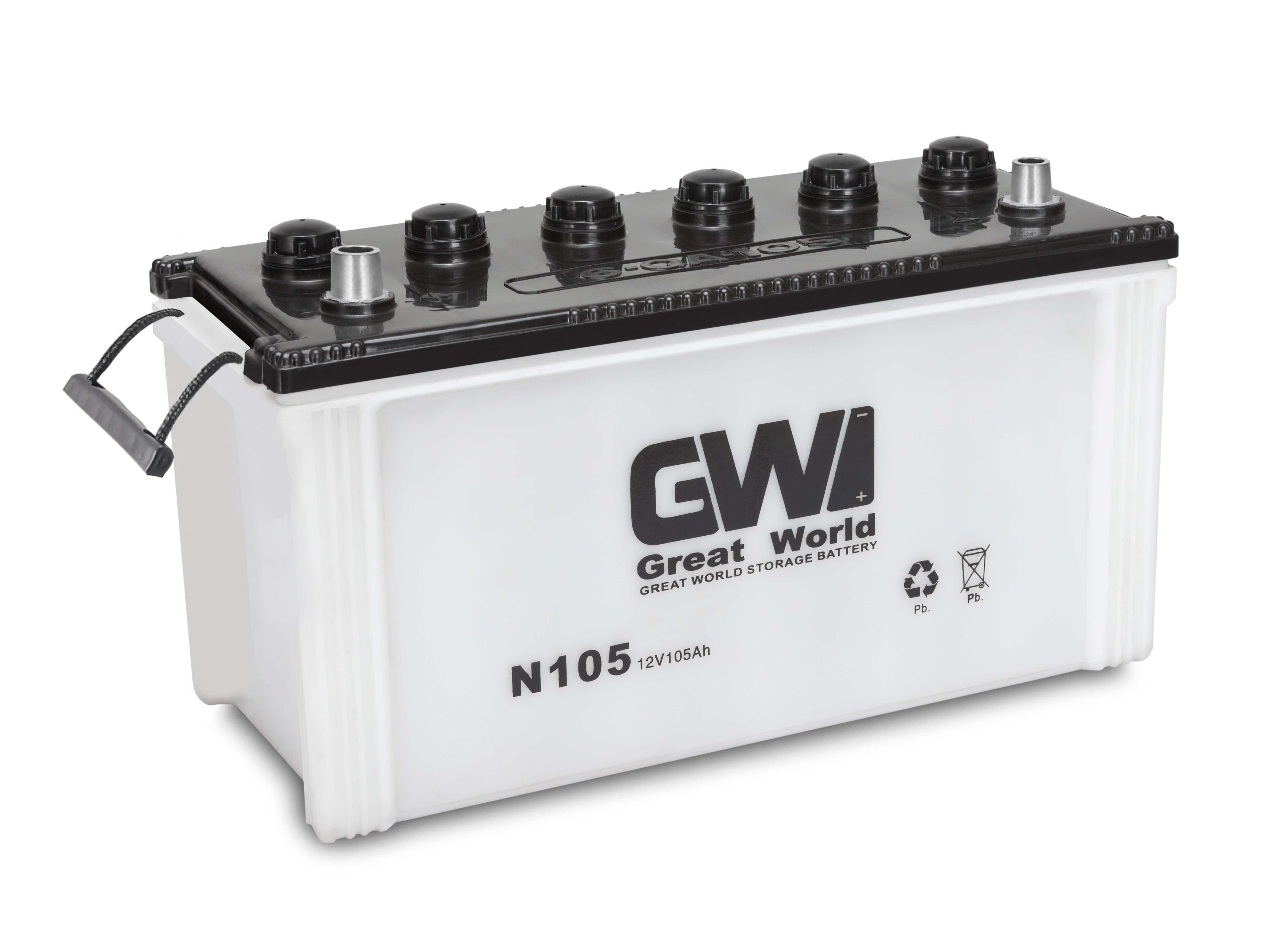 GW Brand 12V 105Ah JIS Car Battery N105 Dry Charged auto starter lead acid Battery